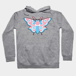 Trans Pride Moth Hoodie